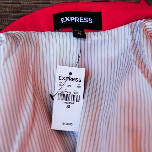 Express Tie Sleeve Boyfriend Blazer - Picture 7 of 11